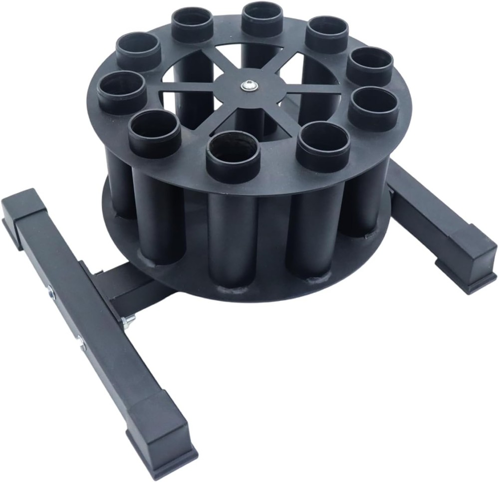 Huaban Vertical Rotating Barbell Storage Rack Holds 10 Bars