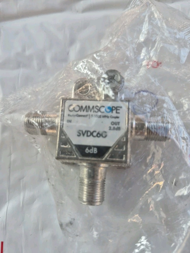 COMMSCOPE SV-DC-6G T-Type Directional Coupler, DC coupler 2-way splitter Xfinity