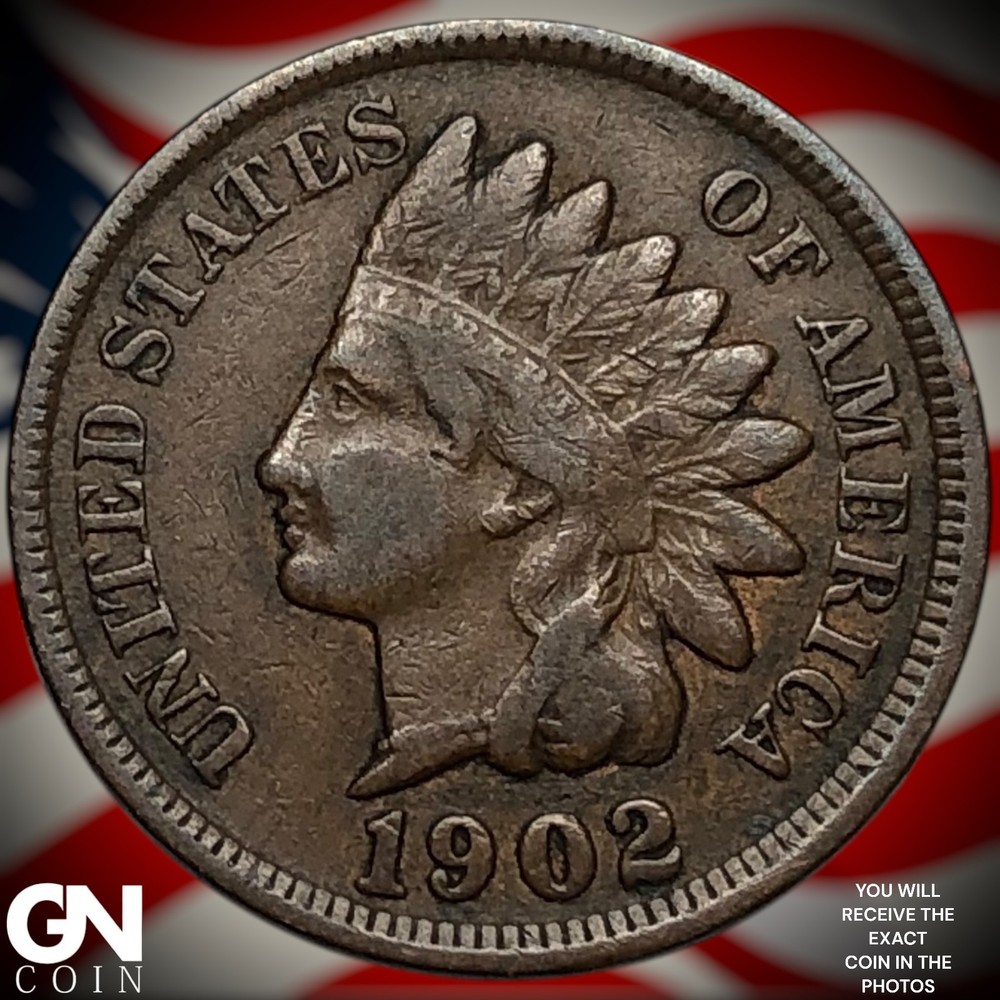 1902 Indian Head Cent Penny Z3839