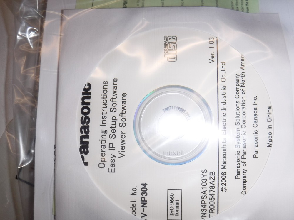 Panasonic WV-NP304 Network Camera New no Lens