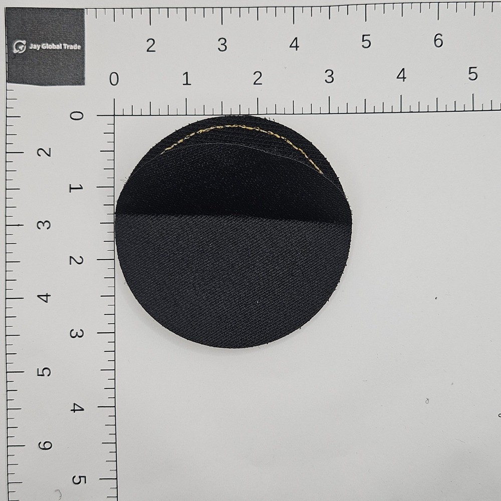 American Flag Round Patch Hook and Loop Tactical USA Embroidered Yellow Border