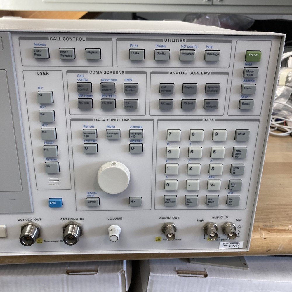 Agilent E8285A CDMA Mobile Station Test Set Not Working Error 0040