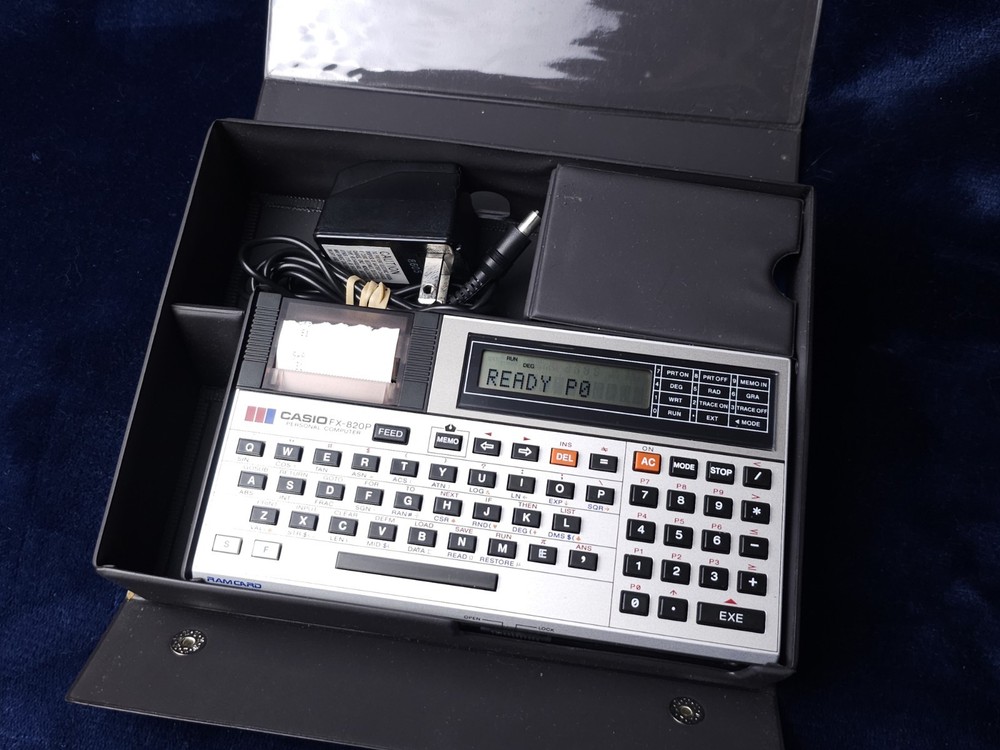 CASIO POCKET COMPUTER FX-820P Collectors Set! Restored And Fully Functional!