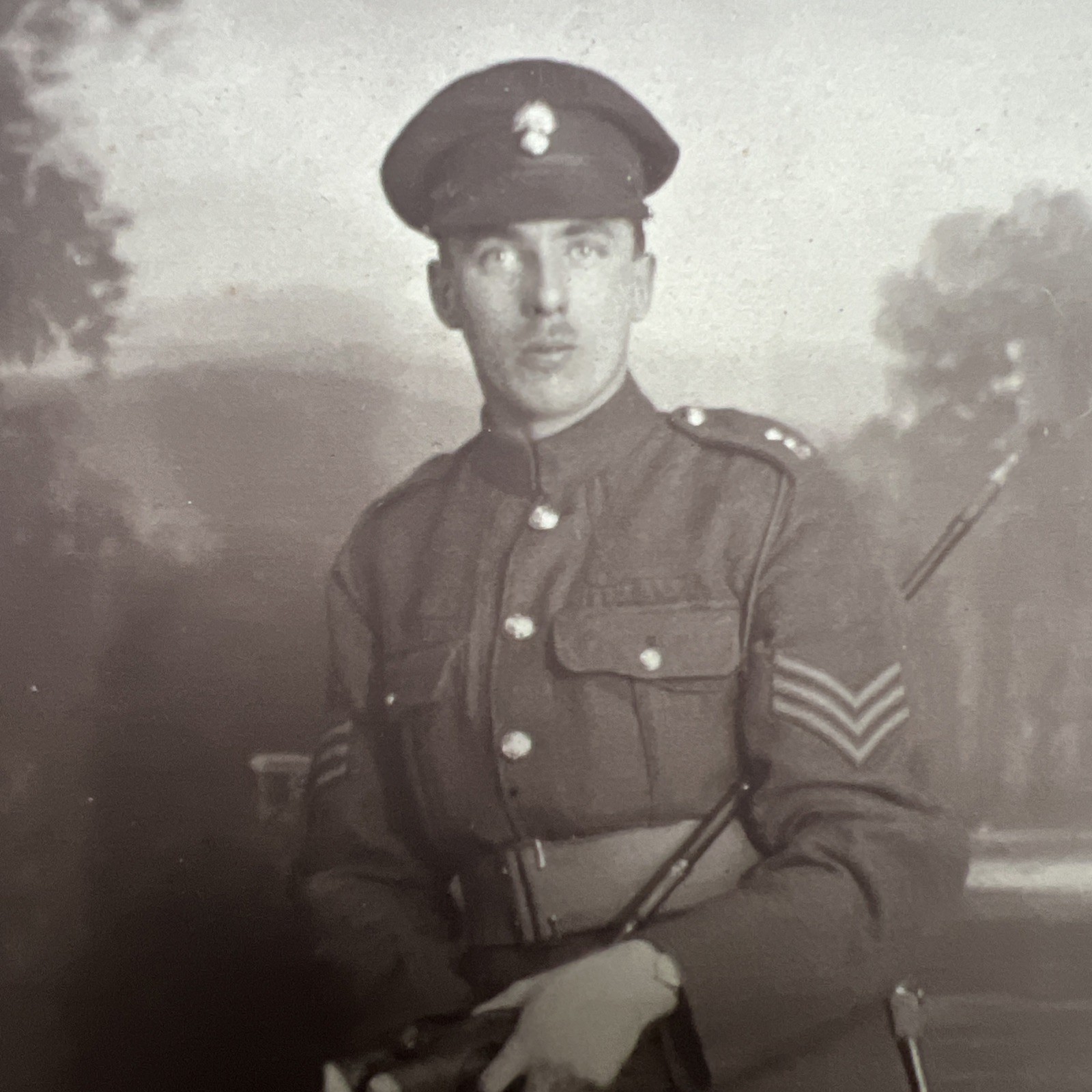WW1 photo soldier Royal Fusiliers, British Army RPPC