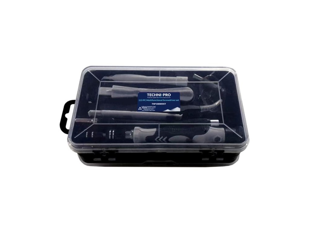 Techni-Pro TNP100085KIT - Screwdriver Set, Multi-Purpose, 115 Pieces