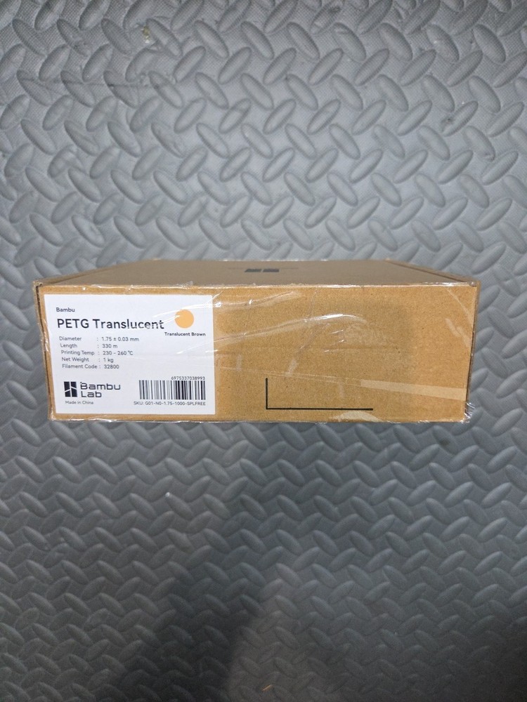 Bambu Lab - 1.75mm PETG Translucent Filament - Brown - Refill