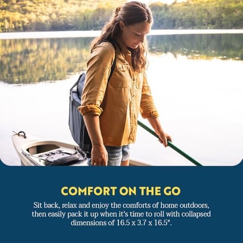 GCI Outdoor SitBacker Adjustable Canoe Seat with Back Support