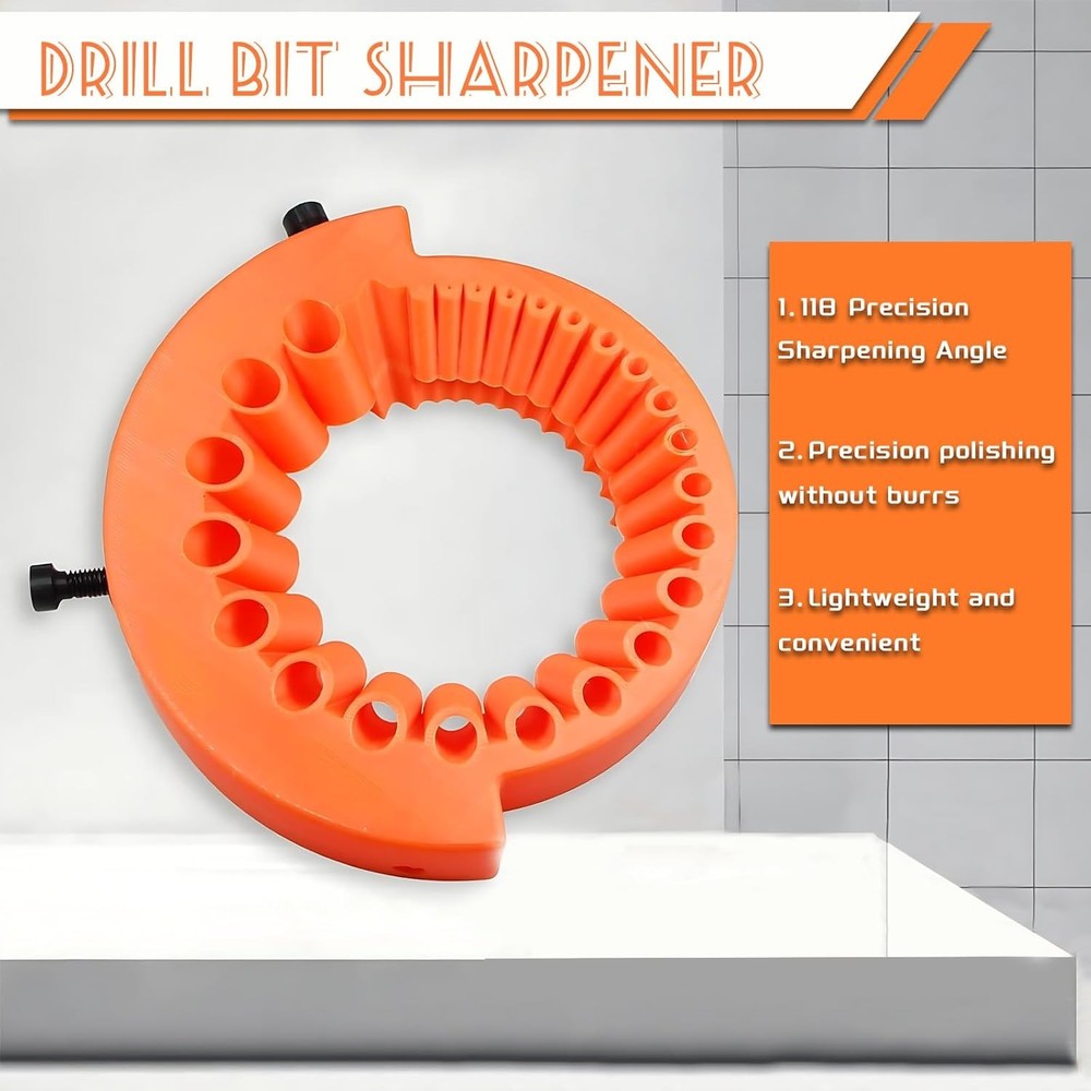 Handheld Drill Bit Sharpener with Precision Guide for Accurate Sharpening