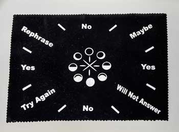 8x12 Moon Phase Pendulum Mat - Astral Lunar Cycle Divination Oracle