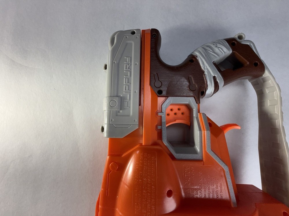 Nerf FlipFury Elite Blaster 10 Dart Flip Drum Tested Working