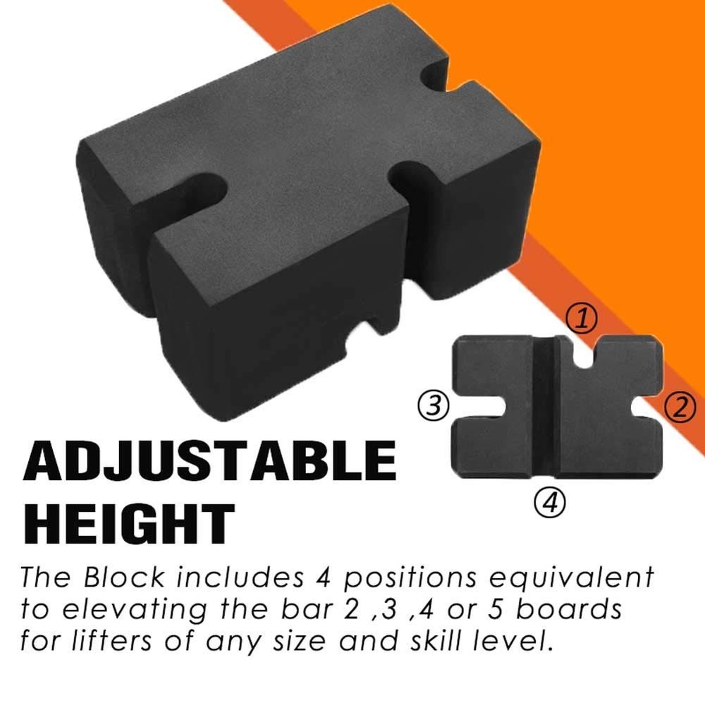 Bench Press Block adjustable Home Gym Workout 2-5 Board