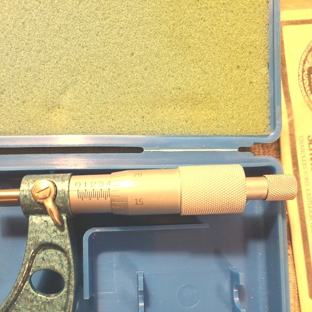 Draper Outside Micrometer Tool, 2-3" Range, .001" Graduation, Case & Wrench