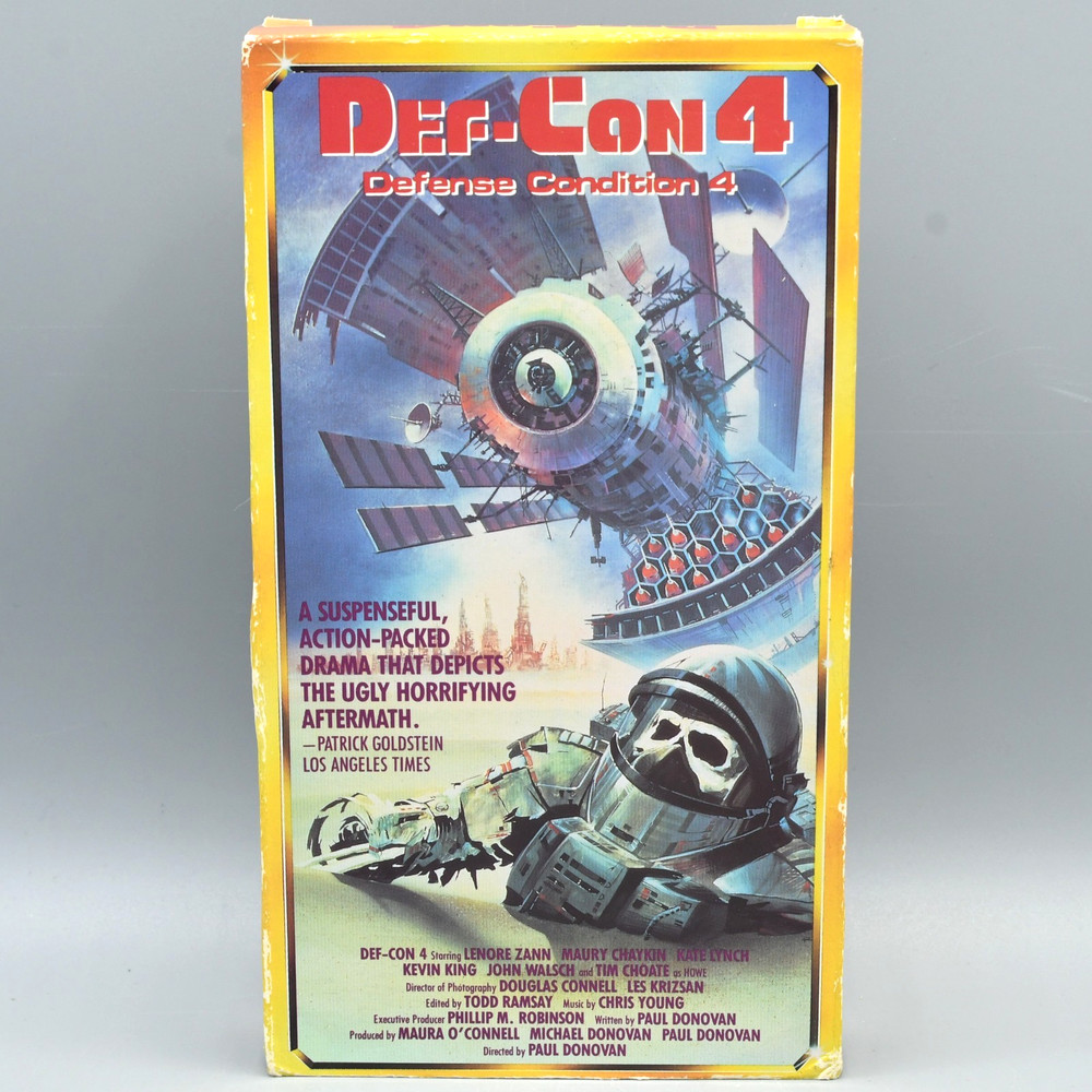 Def Con 4 VHS 1991 Release Starmaker Thriller Sci Fi TESTED