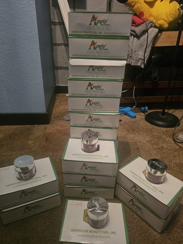 Apple Nail dip Powder Lot