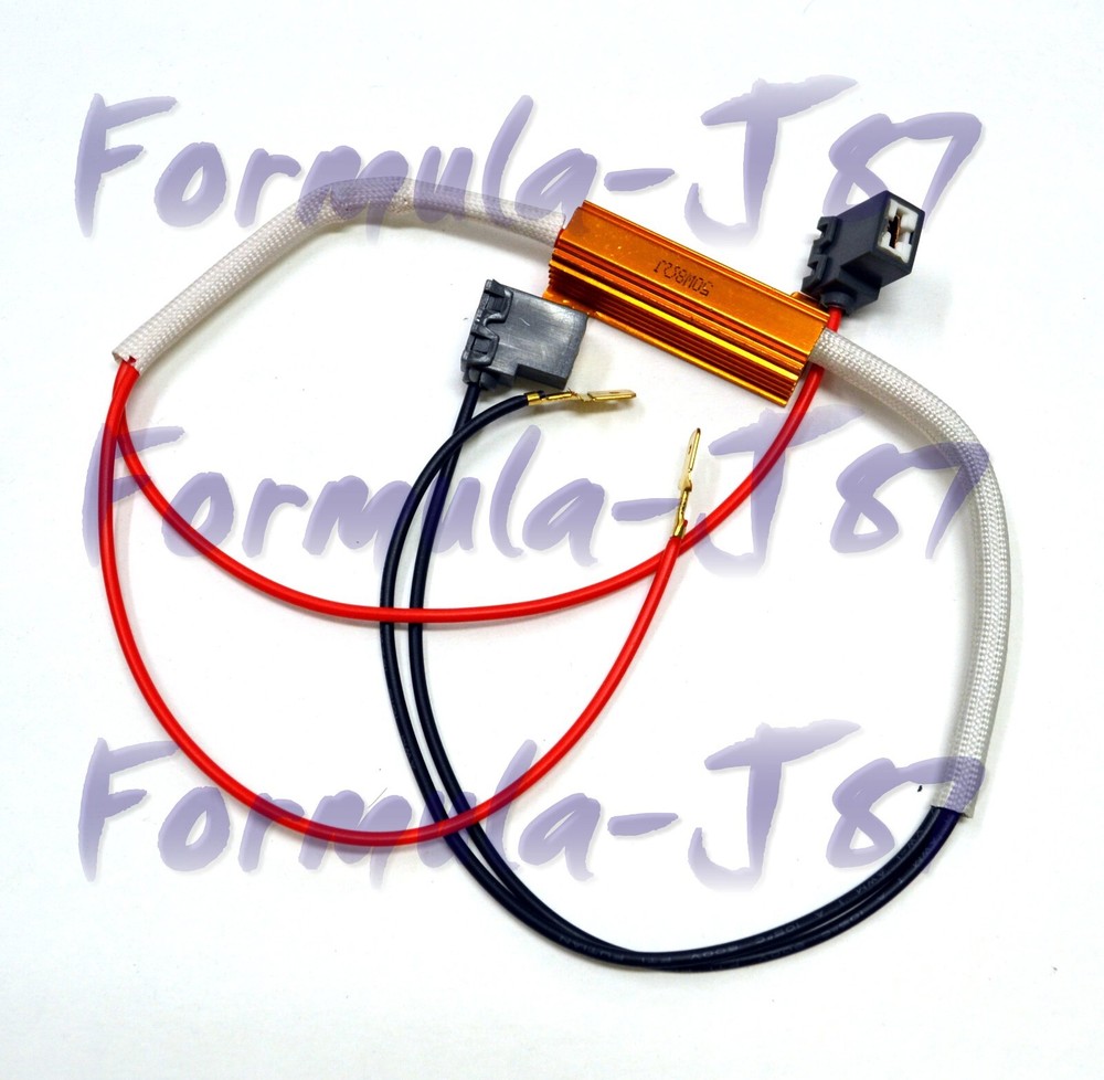 Wire LED Resistor Canceler Error Decoder H3 DRL Light Cornering Flicker Stop Fit