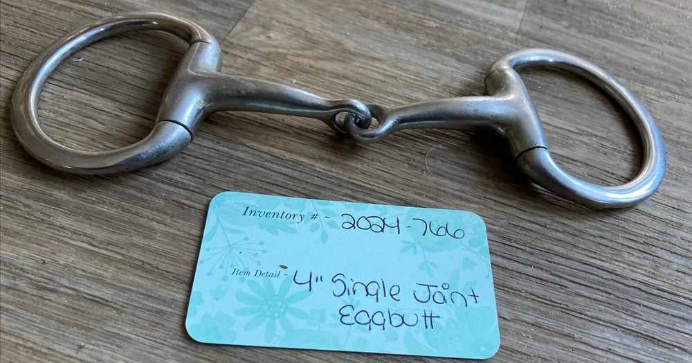 4” Single Joint Eggbutt Horse Bit