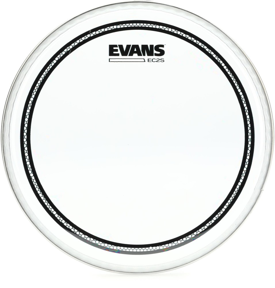 Evans EC2S Clear Drumhead - 8 inch + Evans EQPAF1 Value Bundle