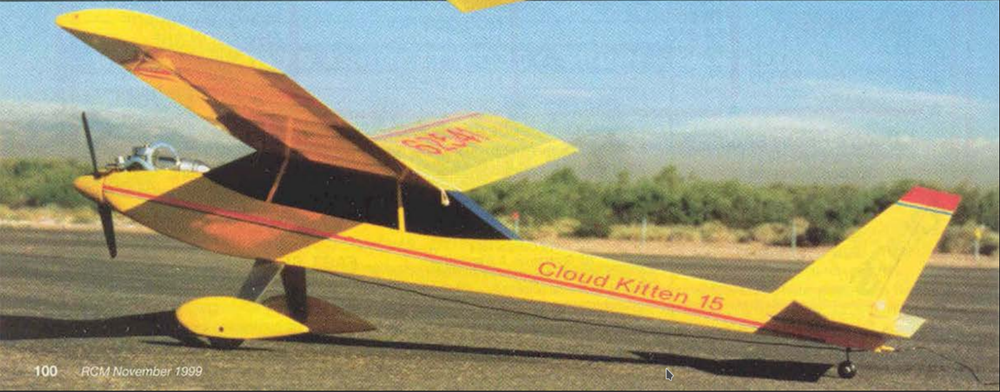 Cloud Kitten 48-inch RC Airplane Printed Plans & Templates