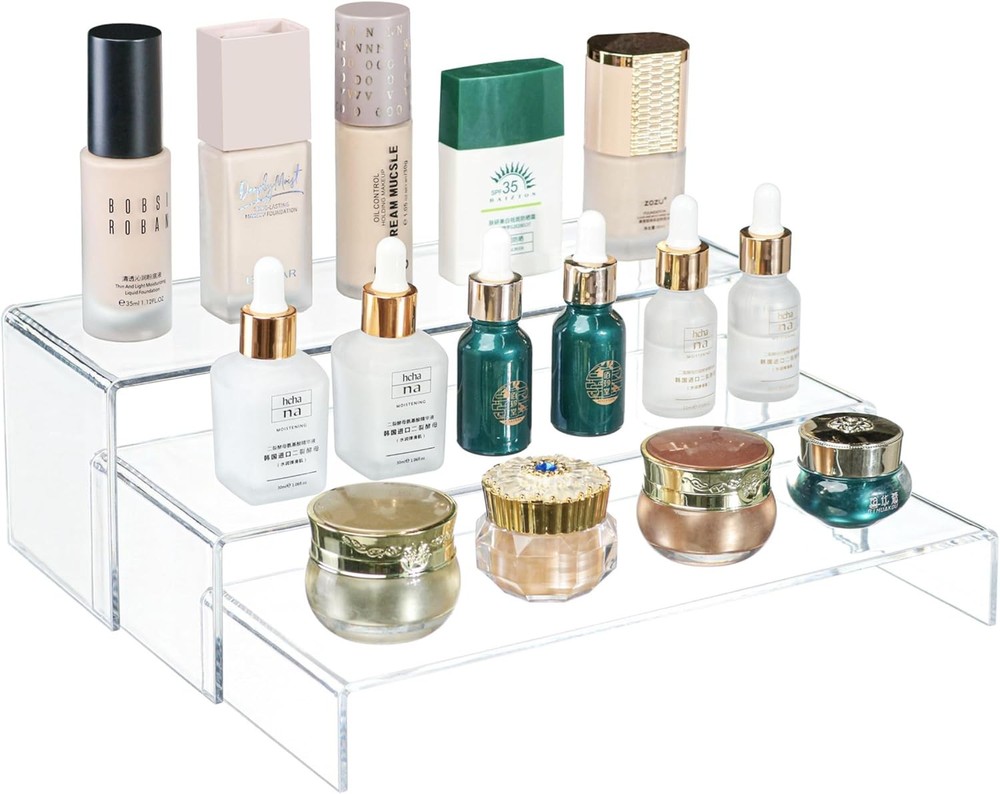 3 Pcs Large Clear Acrylic Riser Set Acrylic Display Rectangular Display Risers