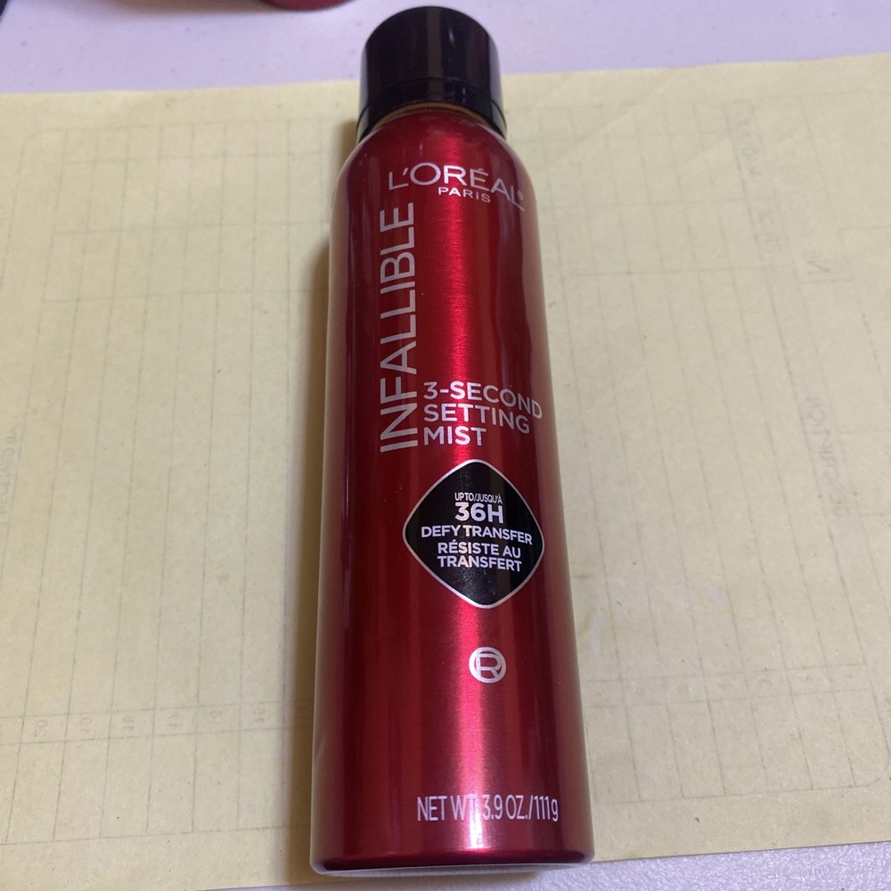L'Oreal Paris Infallible 3-Second Setting Spray Mist 3.9oz Large Size NEW
