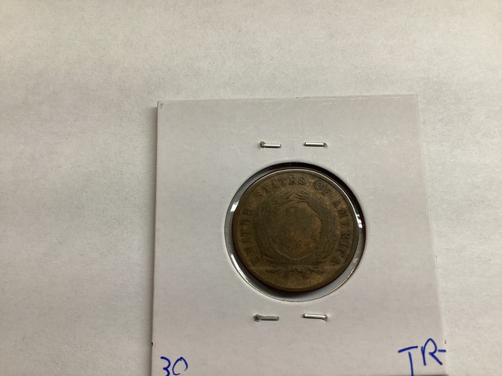 1866 Two Cent Piece US Copper Coin 062525 47tr