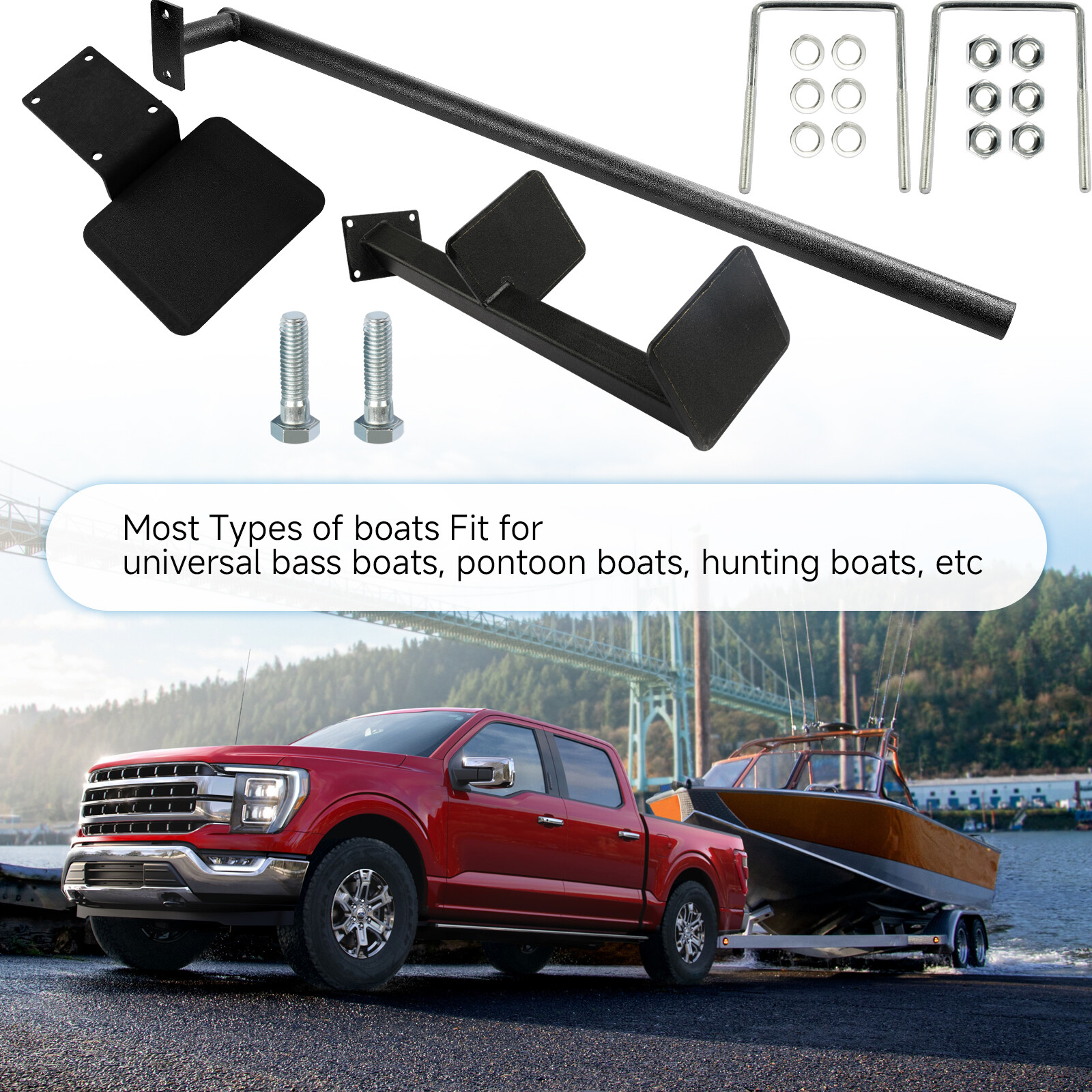 3 Step Boat Step Combo Boat Trailer Steps Replacement For Universal New