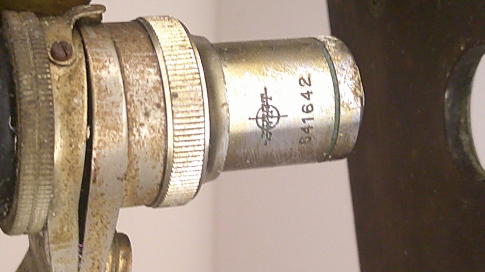 Antique Brass Bausch & Lomb Microscope monocular missing Lense Z130