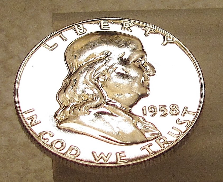 1958 Gem  Proof  Franklin  EYE CANDY " Blast  White Absolute Beauty "  #201 ~ 6