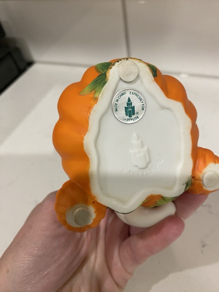 Partylite Ghost Pumpkin And Pumkin Man