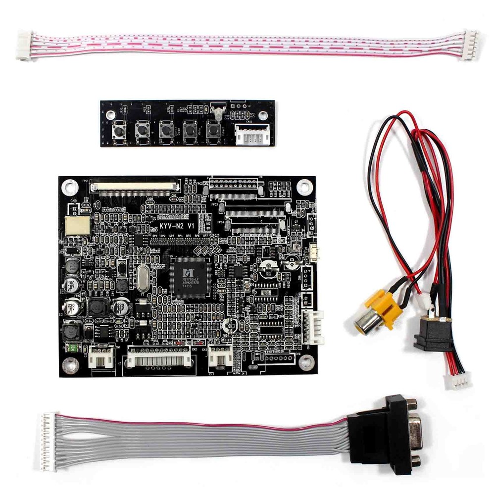 VGA AV LCD Controller Board For 6.2" HSD062IDW1 CLAA062LA01CW 800x480 LCD Screen