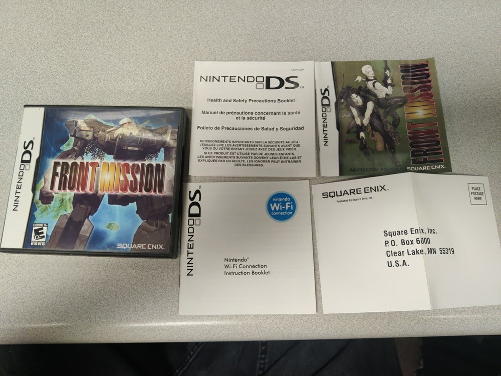 Front Mission (Nintendo DS, 2007) Case Manual And Inserts Only!