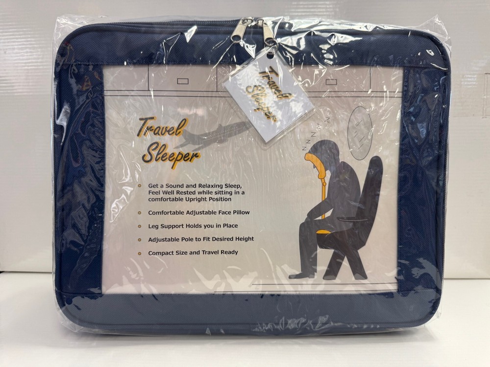 Travel Sleeper Face Pillow with Adjustable Pole -NEW