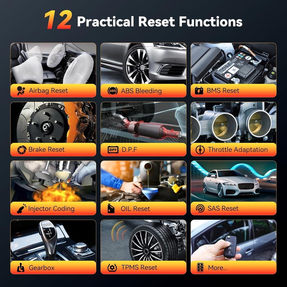 ThinkScan 662 ABS SRS Engine Drivetrain System OBD2 Diagnostic Tool Action Test