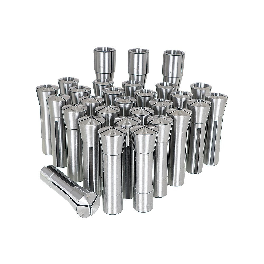 29 Pcs R8 Spring Collet Set Fractional 1/32" To 1" High Precision