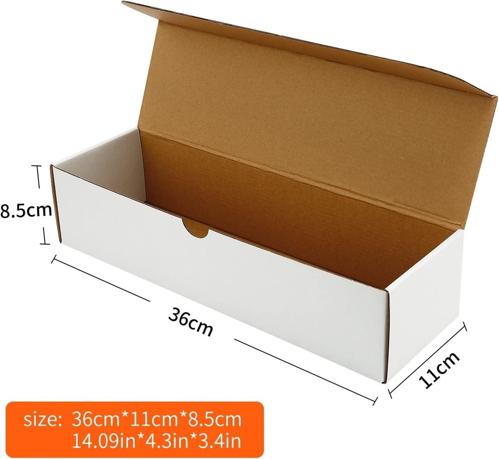 12-Pack White Cardboard Trading Card Storage - Stackable & Protective