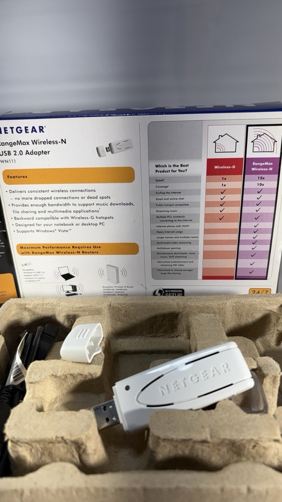 NetGear Rangemax Next Wireless USB. N