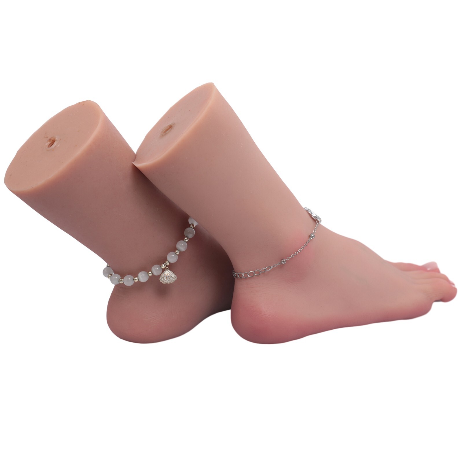 Dokier Silicone Female Feet Model Lifesize Mannequin Display Fake Foot Model