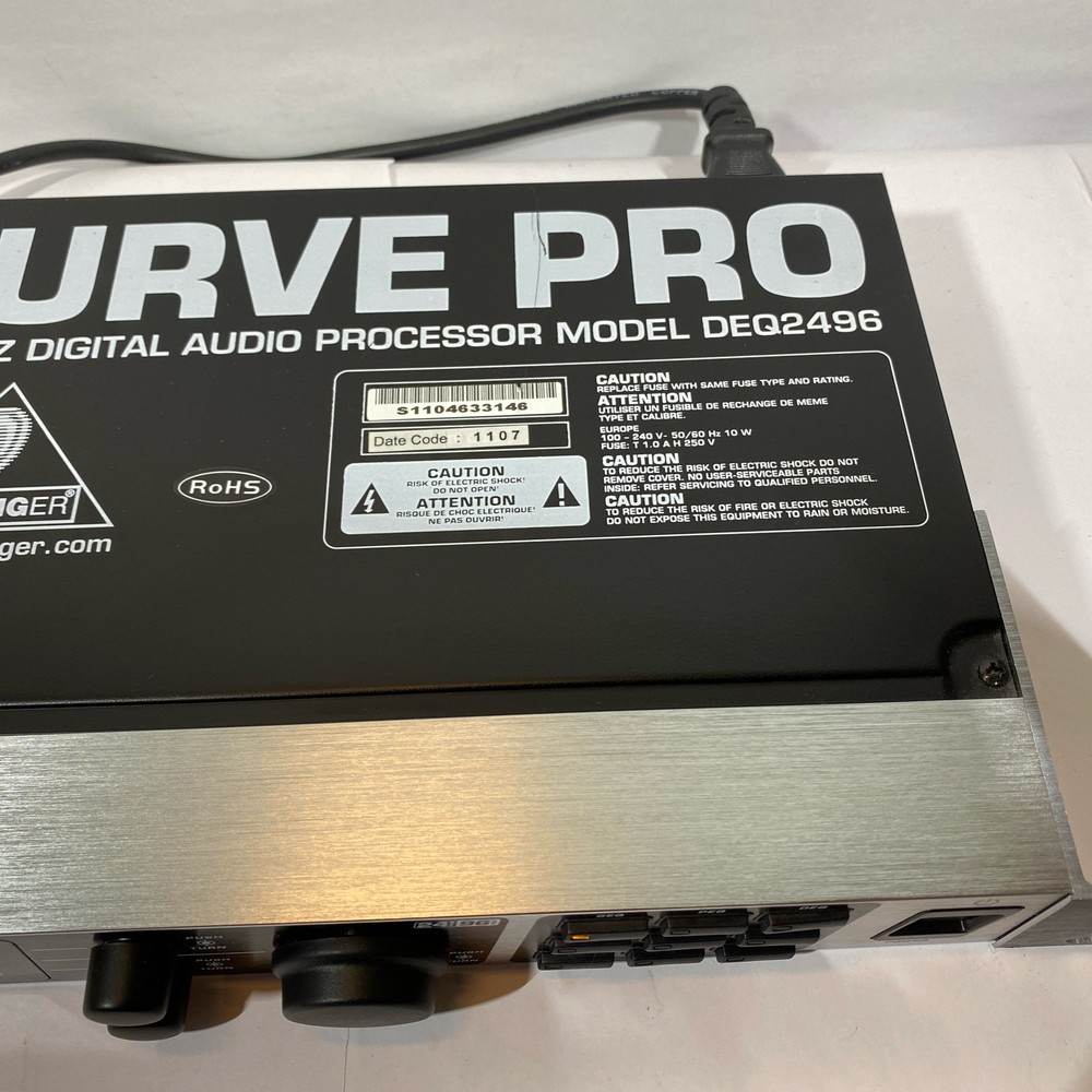 Behringer Ultracurve Pro DEQ2496 2-channel Equalizer and Mastering Processor