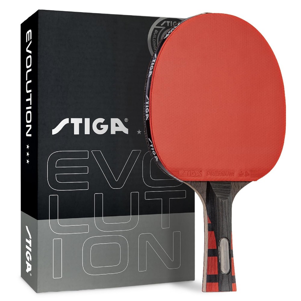 STIGA Evolution Performance Ping Pong Paddle - 6-ply Light Blade - 2mm
