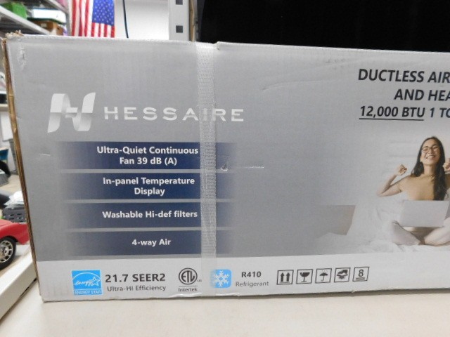 HESSAIRE AC Heat pump H12E1 Indoor Unit 12,000 BTU Wall mount Unit ONLY