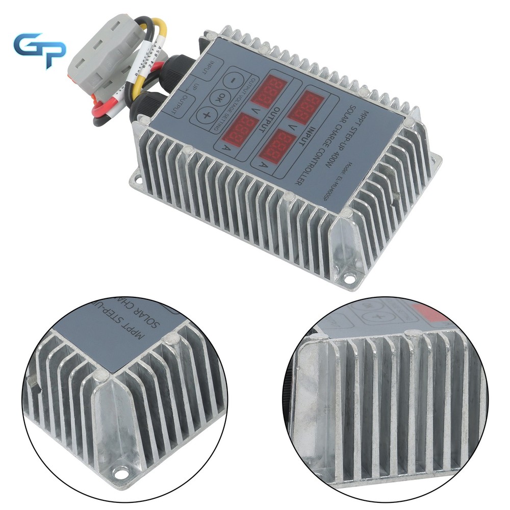 Waterproof MPPT Boost Controller 400W 24-85V Solar Panel LED Display Durable