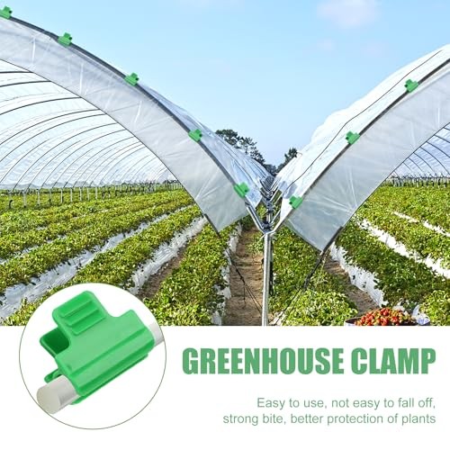 40Pcs Greenhouse Clamps Plastic Film Hoop Clips for Row Cover