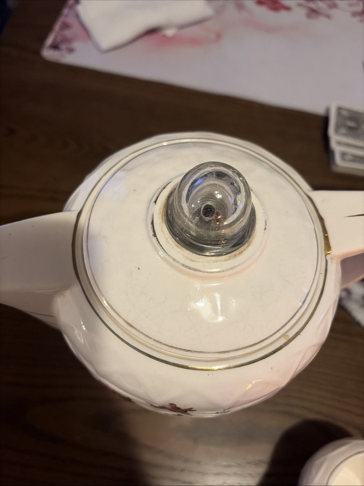 Porcelain Vintage Percolator