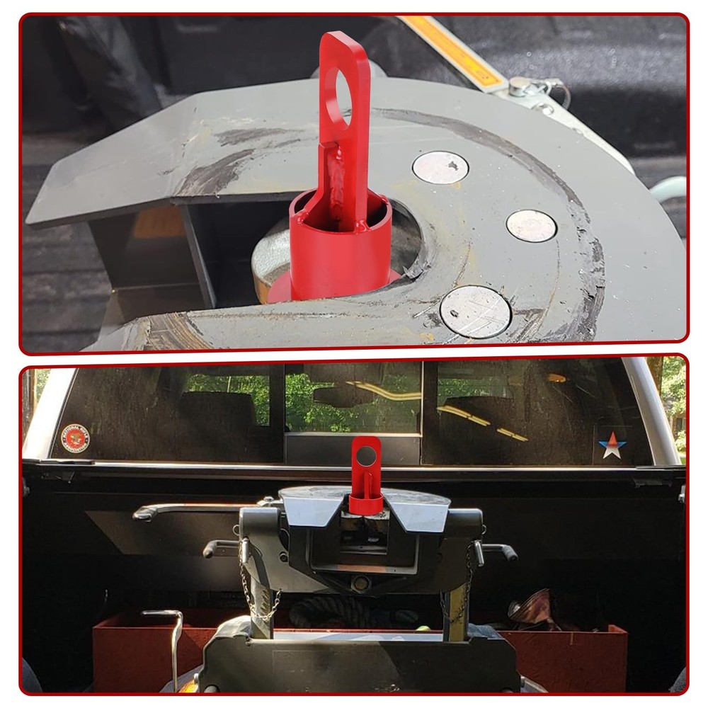 5th Wheel Lifting Hook Hitch Trailer Bracket red