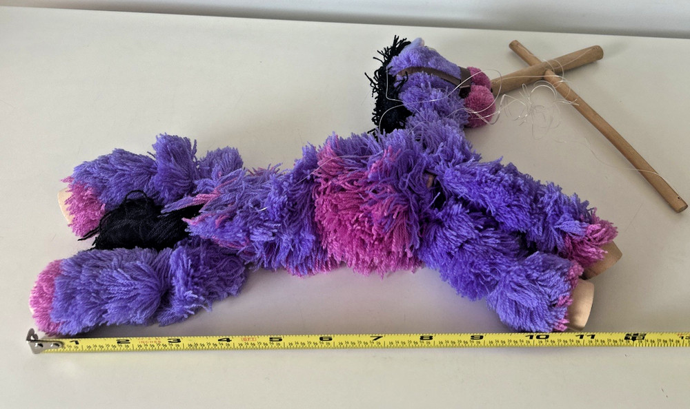 Handmade Plush/Yarn Horse String Marionette Puppet