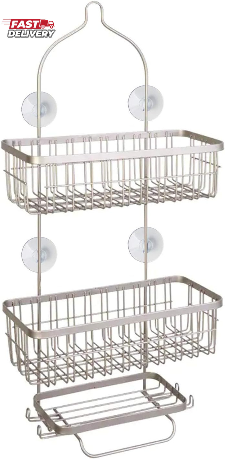 4 Pack Bathroom Shower Caddy Connectors Suction Cups, Heavy Strength Clear Sucti