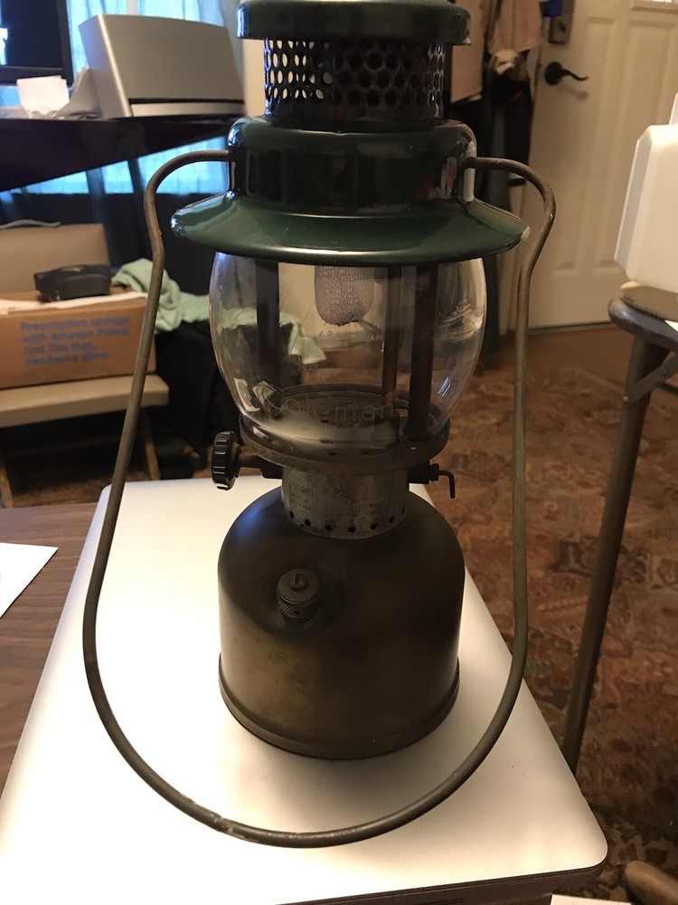 COLEMAN LANTERN MODEL 242C DATED -  1947 Brass Lantern