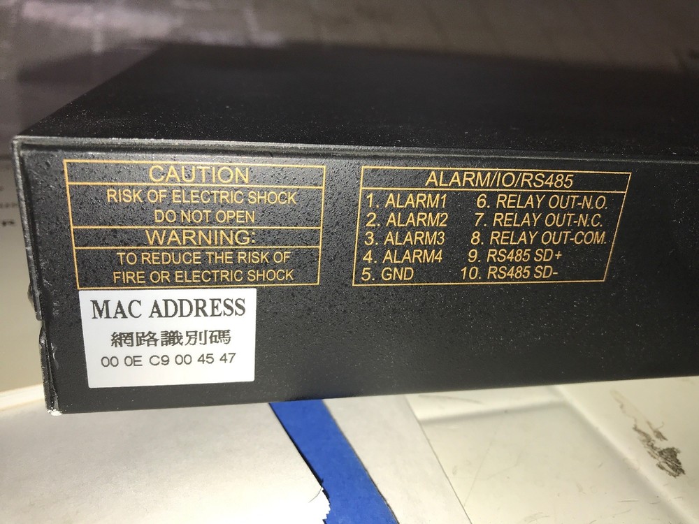 Speco Technoligies DVR-X4/IP Recorder