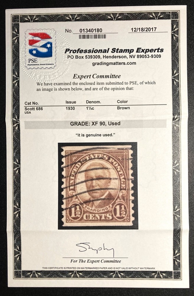 #686 Used Coil Pair, PSE Graded 90, Cert # 01340180