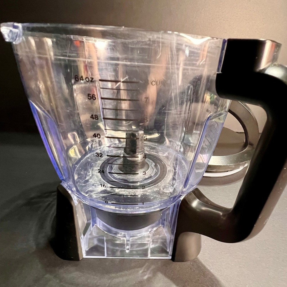 Ninja 64oz Food Processor Pitcher Lid Blade Set Black Clear Replacement